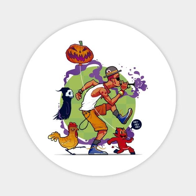 Happy halloween Magnet by Morts